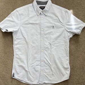Wallin & Bros - Short Sleeve Button Up - Light Blue - Large
